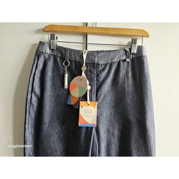 BNWT Ted Baker London Side Panel Linen Trousers - Picture 7 of 16